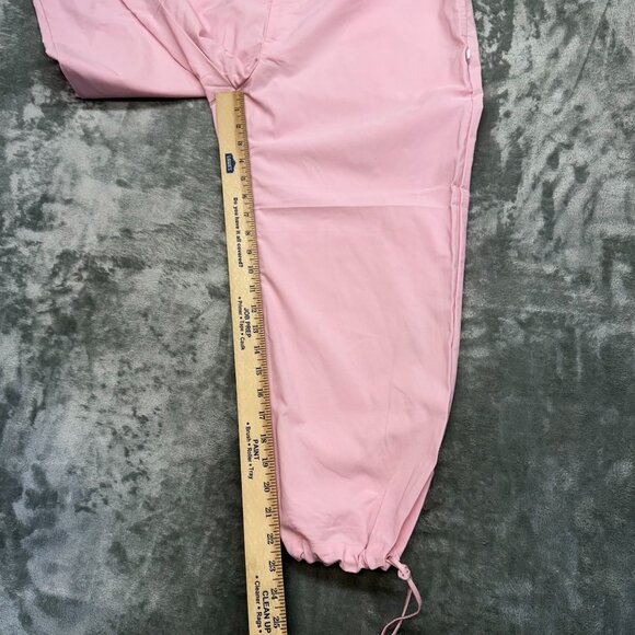 vintage nike capris womens XL pink drawstring hem striped waistband casual Y2K - Picture 15 of 16